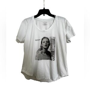 Taylor Swift Reputation Tour T-Shirt Women's Medium Graphic Print White